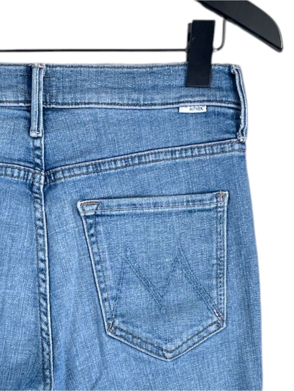 Mother Denim The Stunner Zip Ankle Step Fray size 27 in Camp Expert Wash - Picture 12 of 12